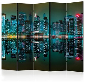 Artgeist Paraván - Gold reflections - NYC II [Room Dividers]