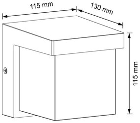 LED Vonkajšie nástenné svietidlo MORGAN LED/10W/230V IP54