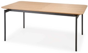 Jedálensky stôl Smirf (dub prírodný + čierna). Vlastná spoľahlivá doprava až k Vám domov. 1038761