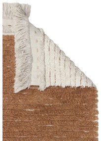 Bavlnený behúň v béžovo-tehlovej farbe 80x230 cm Duetto Toffee – Lorena Canals