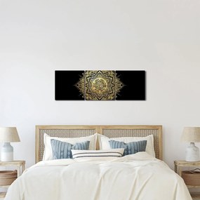 Obraz - Mandala bohatstvo (s hodinami) (90x30 cm)