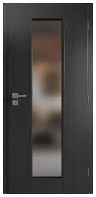 Solodoor Interiérové dvere Etta 7, 80 P, 850 × 1985 mm, fólia, pravé, dub Boston, presklené