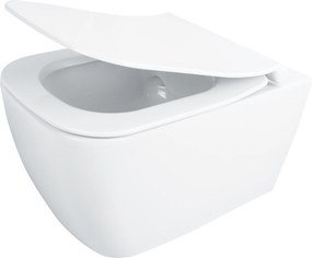 Deante Závesný WC komplet bez príruby Hyacint New - CDYD6ZPW, vrátane SoftClose sedadla