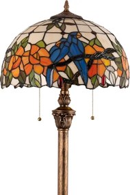 Brilagi - Tiffany vitrážová stojacia lampa JUNGLE 2xE27/60W/230V