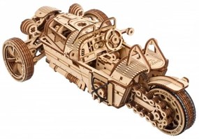 Ugears 3D drevené mechanické puzzle Trojkolesový UGR-S
