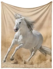TipTrade Deka mikroplyš 130x160 cm - Kôň Belúš