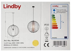 Lindby Lindby - Luster na lanku KORIKO 1xE27/60W/230V LW0878
