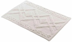 Biela kúpeľňová predložka 50x80 cm Gladis – douceur d'intérieur
