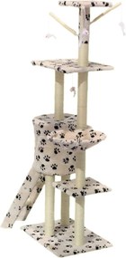 Škrabadlo pre mačky Hawaj 138 cm tlapkový vzor