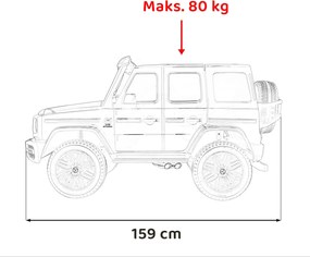 Ramiz Vozidlo Mercedes Benz G63 AMG XXL Biela