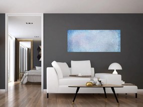 Obraz - Mandaly v modrej (120x50 cm)