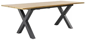 Rozkladací jedálenský stôl Aspen z MDF dubový vzhľad 180-220cm