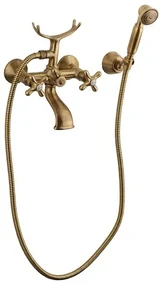 Vaňová batéria Paffoni Ricordi so sprchovacím setom 150 mm bronz IR023BR