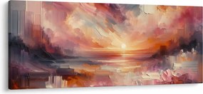 Obraz - Maľované červánky (120x50 cm)