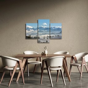 Obraz zasnežených hôr (90x60 cm)