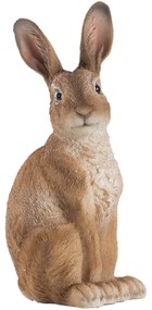 Záhradná figúrka z polyresinu Mat, 23 cm, hnedá