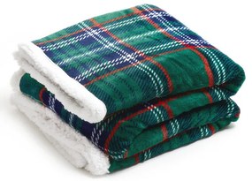 Deka MANTA kockovaná, zelená 864761