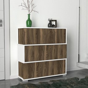 Botník Napolyon - White, Walnut