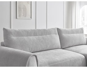 Svetlosivá rohová pohovka Aden – Bobochic Paris