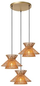 Lucide 10420/03/72 - Luster na lanku TASMAN 3xE27/60W/230V béžová