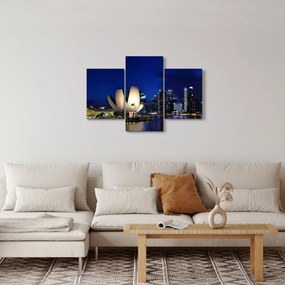 Obraz nočného Singapuru (90x60 cm)