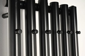 Sapho Sapho, PILON vykurovacie teleso 270x1800mm, so 4 háčikmi, čierna mat, IZ132T