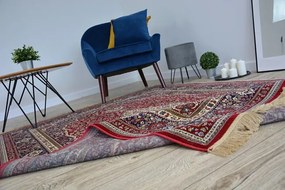 Koberec WINDSOR 12808 ROZETA FREDZLE tradičný červený