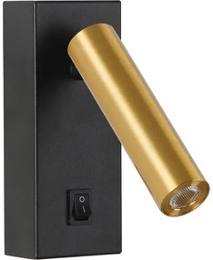 Brilagi - LED Nástenné bodové svietidlo MAYA LED/3W/230V 4000K čierna/zlatá