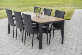 Záhradný jedálenský set Milano + 6x ratanová stolička Paris