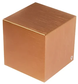 Moderná nástenná lampa medená - Cube
