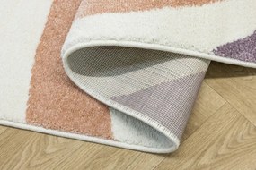 Koberec Lima M185A krémový / fialový