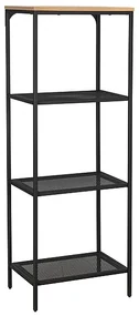 Kovový regál LEX B 50x36x136 cm čierny