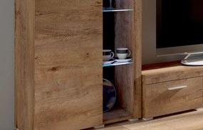 Obývacia stena Flamenco XL, dub lefkas