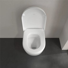 VILLEROY &amp; BOCH Subway 2.0 samostatne stojace WC s hlbokým splachovaním bez vnútorného okraja, 370 x 560 mm, biela alpská, s povrchom CeramicPlus, 5602R0R1