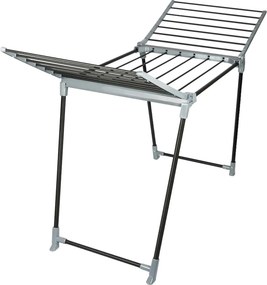 Erga Model 205, stabilný rozkladací sušiak na bielizeň 170x61x97 cm, čierna-šedá, ERG-SEP-1251SSM205BKI