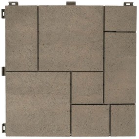 Multy Home Gumová dlaždica STONE MOSAIC 30 x 30 cm, hnedý dub