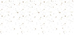 Tapeta hvězdy z nebe bílá 280×50 cm