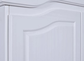 Šatníková skriňa Bastian, bielená borovica