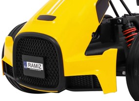 RAMIZ ELEKTRICKÉ AUTÍČKO - MOTOKÁRA  BOLID XR-1- ŽLTÉ - 2 x 35W - 12V/7Ah - 2023