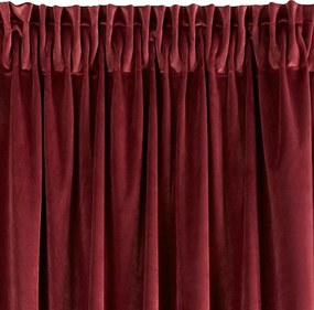 ZATEMŇOVACÍ ZÁVES NA PÁSKE VILLA 140X270 CM TMAVÁ BORDOVÁ