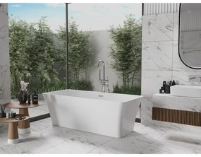 Mexen Tonia, voľne stojaca vaňa 170 x 75 cm, biela, chrómový prepad, 52171707500-01