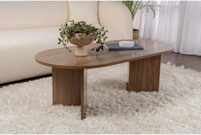 Tmavohnedý konferenčný stolík v dekore orecha 60x119 cm Sable – Kalune Design