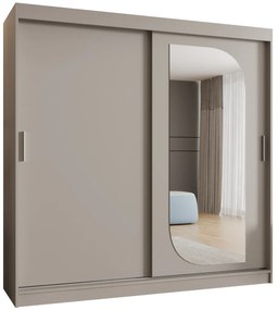 Šatníková skriňa 200 cm Lulu (kašmír). Akcia -19%. Vlastná spoľahlivá doprava až k Vám domov. 1125984