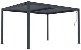 ZÁHRADNÉ KOMBO bioklimatická pergola s lamelami BestBerg BBP-12G + záhradný jedálenský set 6+1 BestBerg BBGF-53B