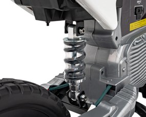 Ramiz PANTONE 361C Detská motorka na batérie červená + audio panel + pomalý štart + EVA kolesá
