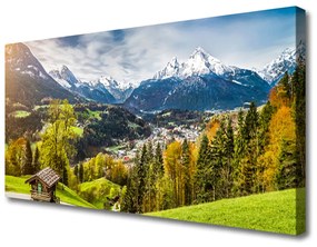 Obraz na plátne Sklenená alpy príroda 100x50 cm