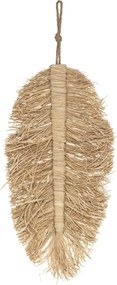 Dekorácia na stenu z rafie Oasis Leaf 29x70 cm + 24x50 cm