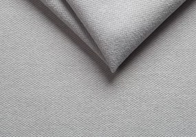 Posteľ Glory 140x200 cm, svetlo šedá látka, s matracom