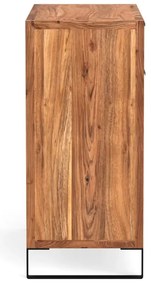furniture-nabytek.cz - Masivní komoda Sydney Light z akácie, lakovaná, hnědá – 93×41×90 cm