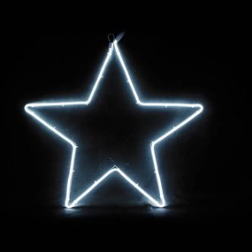 ACA DECOR Neónová Hviezda do okna 12W, studená biela farba, IP44